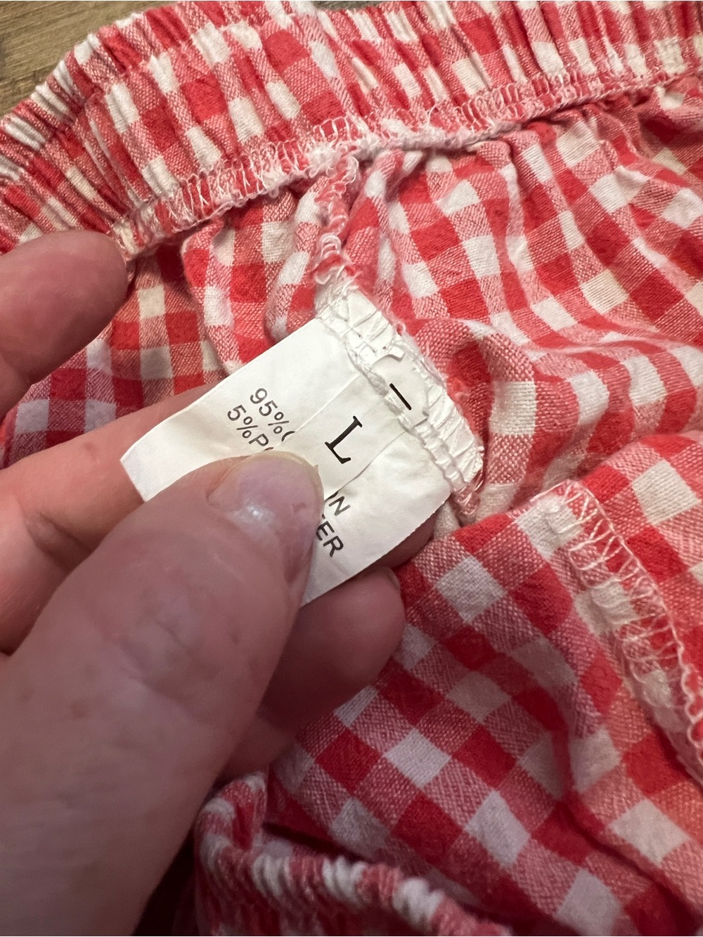 Amazon Red Gingham Ruffle Pajama Set - Picture 6 of 11